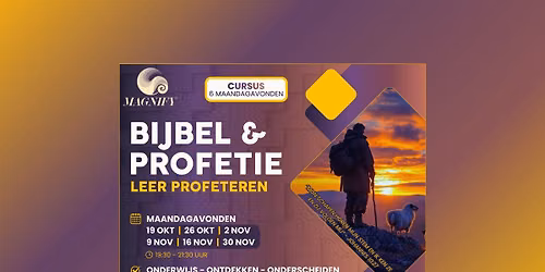 Bijbel & profetie cursus — lezing in Sneek