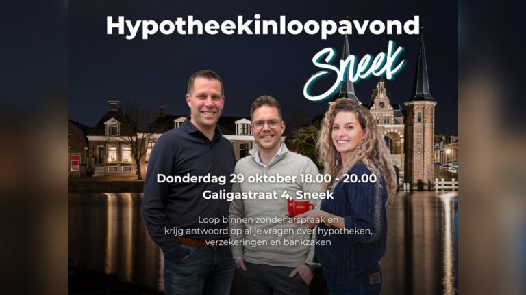 Hypotheekinloopavond Sneek — markt-eten in Sneek
